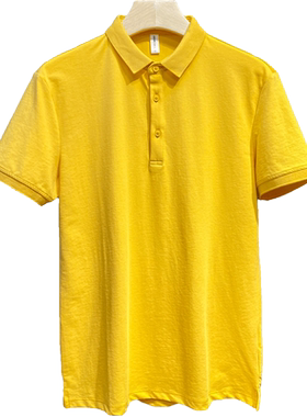 2026新款男士高端纯色Polo衫短袖t恤男装夏季上衣服翻领潮流韩版