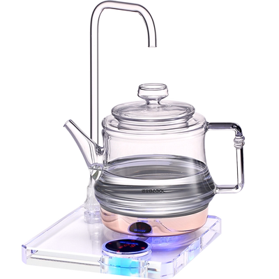 佰宝底部自动上水水晶玻璃电茶壶