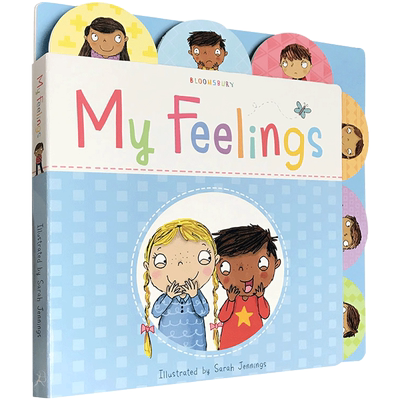 英文原版绘本My Feelings 我的感受儿童情绪大开本翻翻纸板书 0-6岁儿童英语启蒙认知类词汇积累学习亲子互动早教图画书正版书