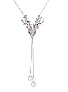 长款女士一鹿有你百搭高档毛衣链