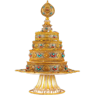 欧斯特 曼扎盘修盘 尼泊尔手工掐丝曼茶罗客厅家用曼达盘藏族摆件