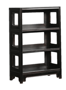 紫光檀三层置物架桌面实木桌面