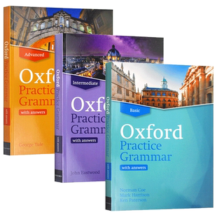 Oxford Practice Grammar Basic Advanced with Key 英文原版 牛津英语实用语法教材初中高级3本 英语语法学习工具书 英文版