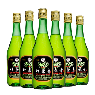 汾酒45度竹叶青酒 大竹 山西杏花村白酒玻竹整箱475mlX6瓶装露酒