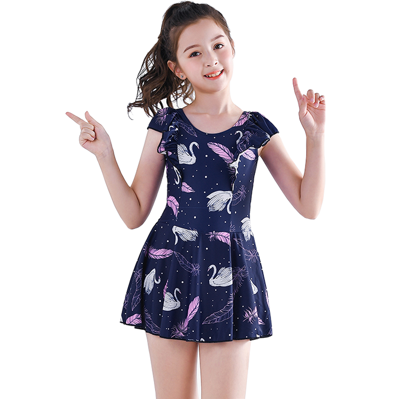断码儿童泳衣女童泳衣中大童