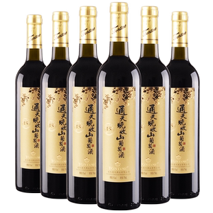 通天晚收山葡萄酒15年老树龄甜红葡萄酒女士甜红酒整箱6支木箱装