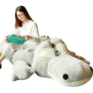 可爱鳄鱼公仔毛绒玩具陪你睡觉抱枕长条枕床上玩偶超大布娃娃女孩