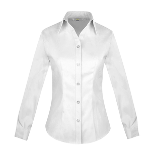 富绅春装女士长袖衬衫职业装正装白衬衫白色修身女衬衣女装工作服