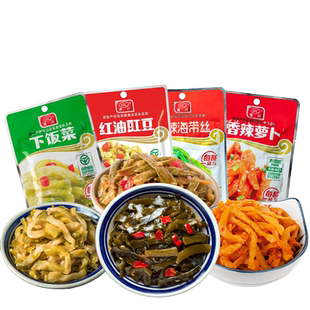 惠川下饭菜榨菜麻辣萝卜干海带丝小包装咸菜开味下饭小菜四川泡菜