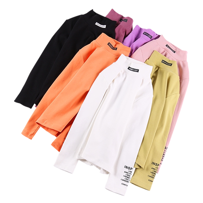 女童打底衫洋气半高领