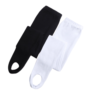 儿童舞蹈服女童踩脚裤秋冬加绒练功裤打底裤拉丁舞服舞蹈裤白袜子