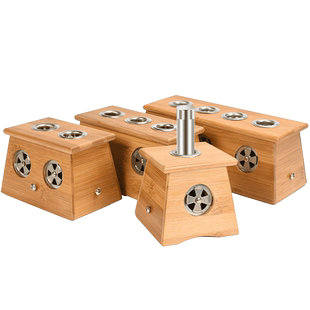 竹制艾灸盒随身灸家用木制通用熏盒子悬灸艾条仪器工具中医院专用