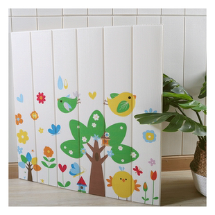 3D立体墙贴儿童房卡通壁纸幼儿园墙围墙裙泡沫贴防水防撞自粘墙纸