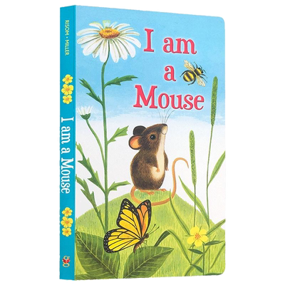 送音频英文原版绘本I am a mouse我是一只小老鼠I am a bunny一只兔子同系列儿童英语启蒙纸板宝宝撕不烂廖彩杏推荐Iamabunny