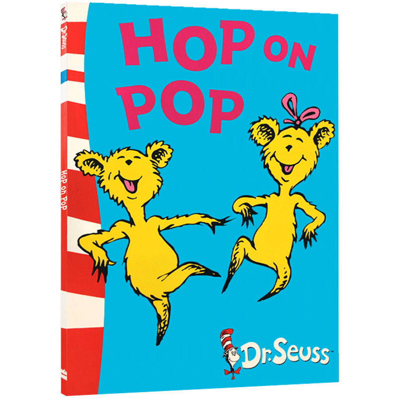 送音频英文原版绘本Hop On Pop(适龄版)苏斯博士Dr.Seuss 汪培珽廖采杏吴敏兰推荐书单2-6岁英语启蒙认知学习进口正版图书