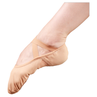 柏屋儿童舞蹈鞋女成人软底专业女童芭蕾舞全弹力布练功舞鞋形体鞋