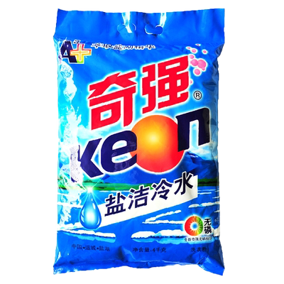 奇强8斤盐洁4kg洗衣粉