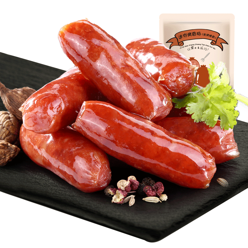 良品铺子迷你小香肠235g脆骨烤肠小吃零食