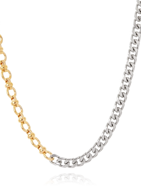 小众银色夸张欧美锁骨链