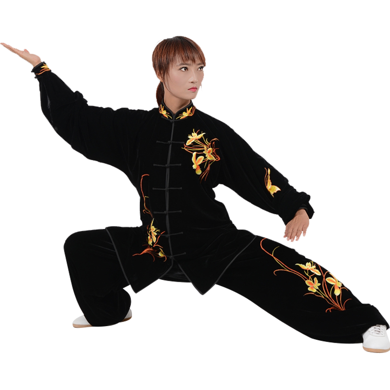 冬季金丝绒加厚练功服