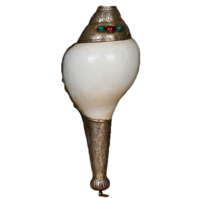 尼泊尔白海螺用品手工包藏