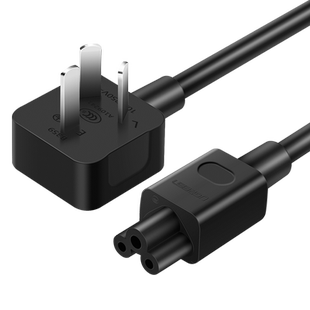 绿联笔记本电源线三孔梅花充电适配器插头适用于惠普联想dell电脑