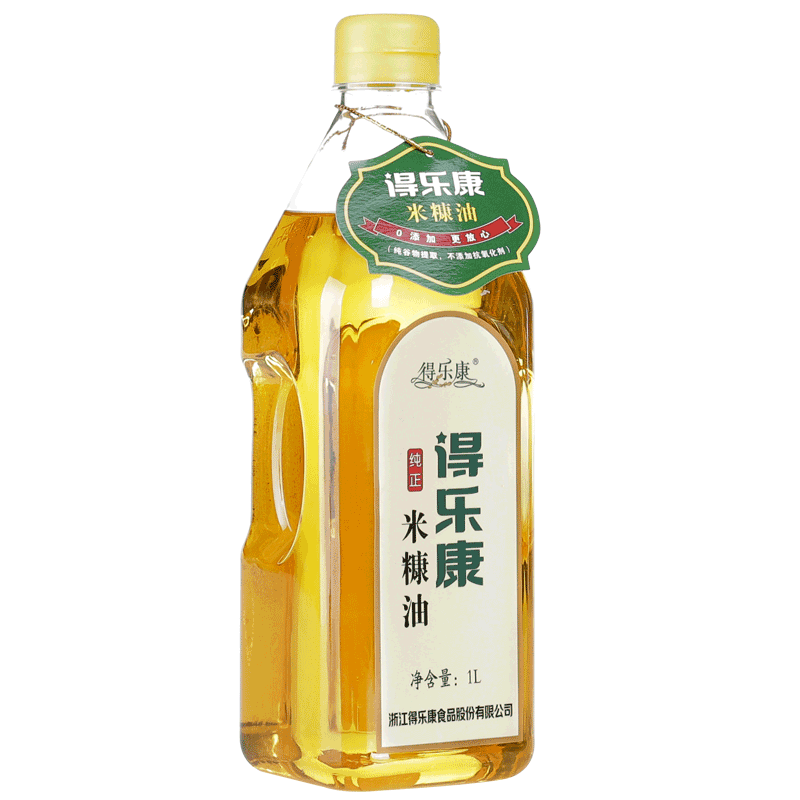 得乐康米糠油1l纯正家用食用油