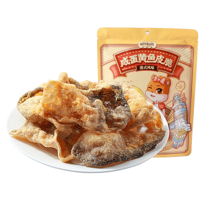 三只松鼠鱼皮脆咸蛋黄味