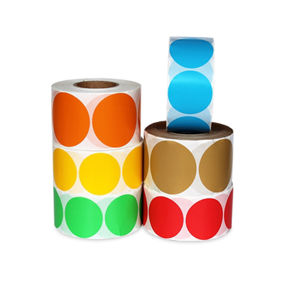 圆点团建不干胶封口贴纸手写自粘