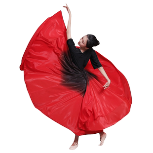 新疆维族舞蹈演出服女大摆裙开场舞万疆演出练功服古典现代舞长裙