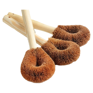 洗锅刷子椰棕长把刷厨房用品家用大全洗碗刷木长柄硬毛不沾油