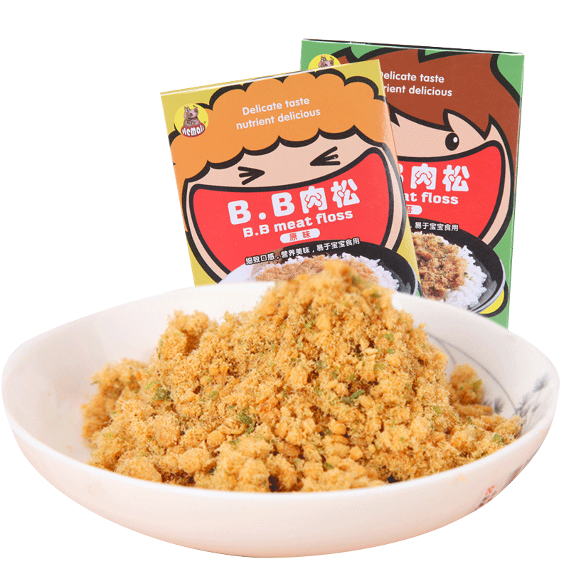 河马莉海苔儿童营养组合装猪肉松