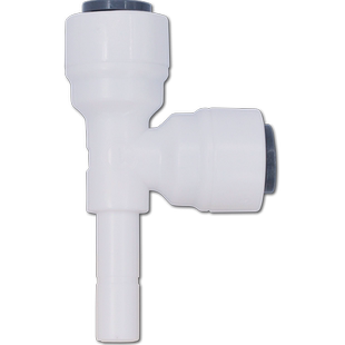 净水器2分3分pe管快速接头插栓家用直饮水机4分PE管三通插栓配件