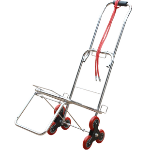 爬楼手拉车拉货小拖车行李车便携买菜车折叠购物拉杆车不锈钢轴承