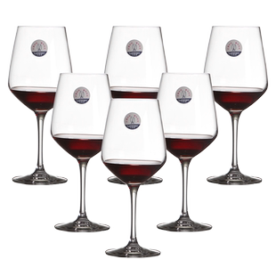 乐美雅法式水晶玻璃红酒杯套装家用高脚杯子高级感波尔多葡萄酒杯