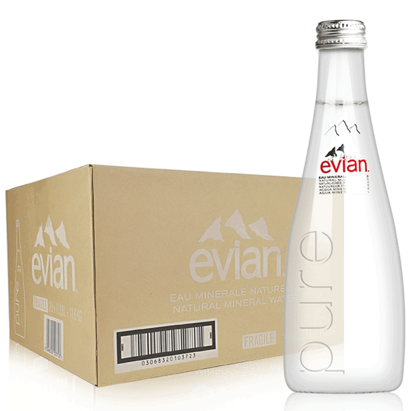 法国原装进口evian天然矿泉水