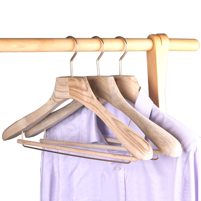 四喜香樟木宽肩防滑家用衣架