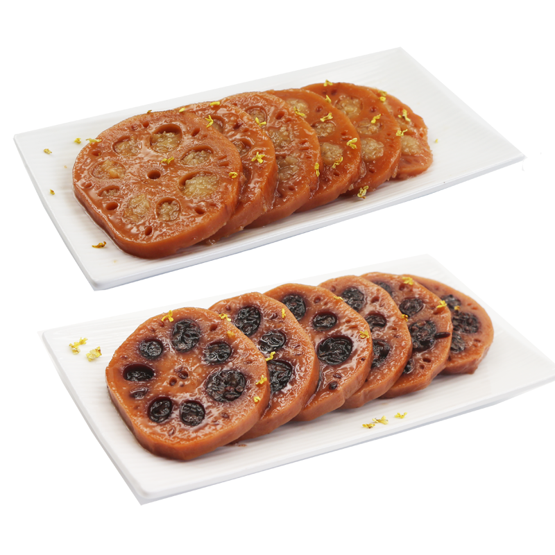 扬州特产糯米藕黑米藕桂花味
