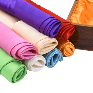 绸缎布料色丁布仿麻丁佳丽缎五枚缎面料 服装锦盒礼盒内衬里衬布