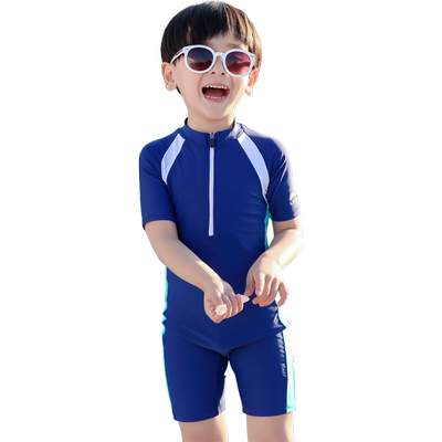 李宁男童游泳衣连体温泉儿童