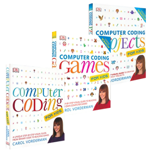 DK Computer Coding Projects Games 编程真好玩3册 项目游戏编程入门 英国中小学生计算机科普读物 英文原版儿童英语图书