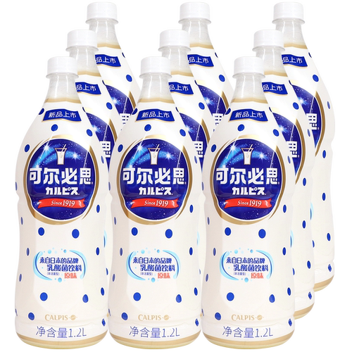可尔必思乳酸菌饮料日式发酵型原味浓缩汁1.2L*9大瓶装包邮