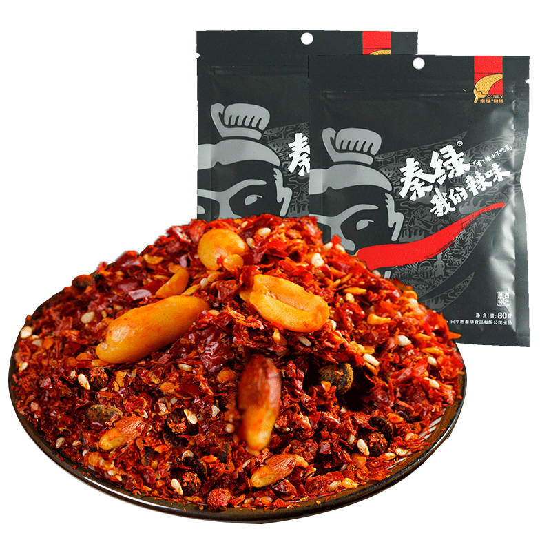 秦绿辣椒面蘸料我的辣味500g*2袋香辣香酥八宝辣子陕西兴平特产