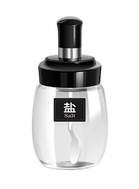 果色北欧调味罐玻璃厨房家用资顺