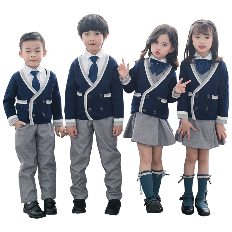 儿童演出服合唱服装小学生表演服装升旗服班服秋冬礼服幼儿园园服