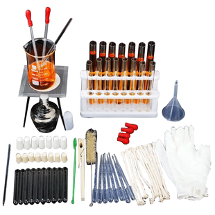 酒精灯加热套装化学实验器材三脚架烧杯试管滴管石棉网初中化学实验室试管架玻璃器材小学生科学教学仪器教具