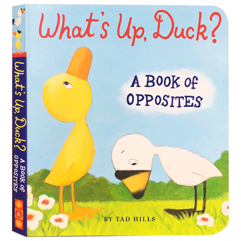 小黄鸭与小白鹅系列What's Up Duck A Book of Opposites撕不烂纸板书儿童英语启蒙学习 亲子教育互动学习英文原版正版进口读物书