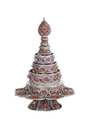 家居用品尼泊尔镶宝石修盘