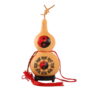 葫芦挂件天然玄关摆件开口门对门玄关横梁装饰挂饰五帝钱胡路大号