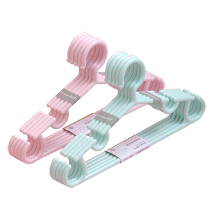 茶花儿童衣架婴儿宝宝家用多功能小衣挂幼儿小孩专用晾衣撑新生儿